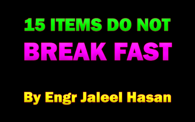 15 items do not break fast :: by Jaleel Hasan – English Lecture