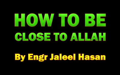 How to be Close to Allah :: by_Jaleel Hasan – English Lecture